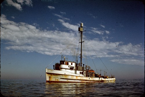 Scripps Institution of Oceanography's R/V Paolina T., at sea