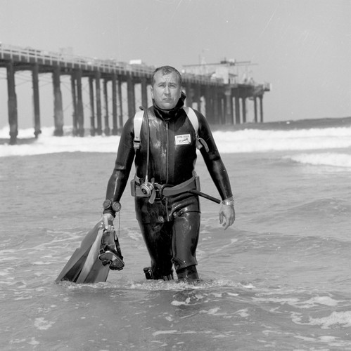 James Ronald Stewart in his scuba gear