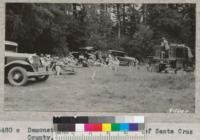 Demonstration for fire wardens of Santa Cruz County, Highland. 1932. Metcalf