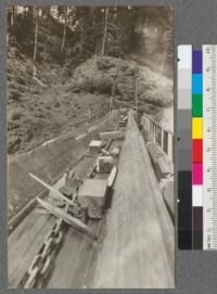 Refuse conveyor. Mendocino County, Mendocino, California. April 1921 EF