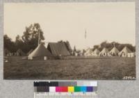 Girls camp at 4-H Club convention, Davis, 1930