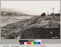 Tehachapi Flood Area. September 1932. The flood in Caliente Creek completely filled the old stream channel with debris. October 1932. Lowdermilk