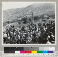 Society of American Foresters convention, on field trip from Salt Lake City listening to talk on erosion control at Parrish Canyon near Salt Lake City. 9/13/46. E. F
