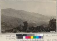 Smelter fume area from top of hill near highway, Shasta County. W. Metcalf. May 1931