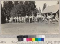 Tulare-Kings Club bury Old Man Grouch and Misdemeanor. Whitaker's Forest. 1929