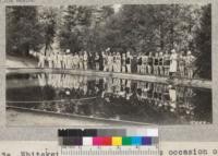 Whitaker's Forest pool on the occasion of the water carnival during Home Dept. Week. W. Metcalf - July 1931