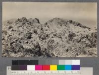 Inside the crater rim, Mt. Lassen. A wilderness of andesite, mud and ashes. July 19, 1918