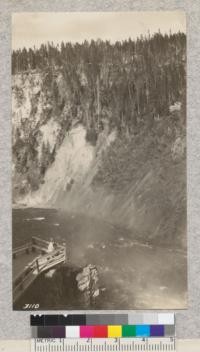 Lott and B.M. at the platform near Yellowstone Falls