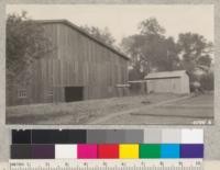 Bolado Park building, San Benito County, showing heating plant in rear across excavation for swimming pool which is to be 120' x 62