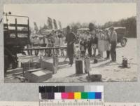 Fire demonstration by J. Fairbank, San Joaquin County. May 1928. Metcalf