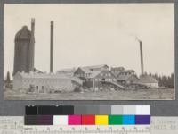 Saw mills, showing log pond, power plants, and refuse burner of McCloud River Lumber Company, McCloud, California. New 3 band mill to right. June, 1920. E.F