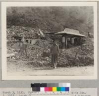 March 3, 1933. Point Mugu - erosion from rains Jan. 3, 1933. Brush fire occurred Oct. 3, 1932. A. G. Muench. Los Angeles County Dept. Forester & Fire Warden