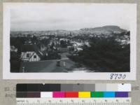 El Cerrito, lower Berkeley and Albany from 1922 Yosemite Road. August 1954