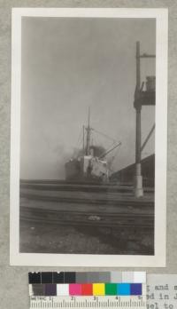 Loading and shipping 4.5 tons of California grown cork (stripped in July and August 1940) from San Francisco by vessel to Baltimore, Maryland, for testing