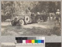 State fire truck No. 4 from Ukiah at the demonstration in Berkeley Hills, Fire Prevention Week, 1929