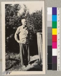 Mr. M. B. Pratt at Whitaker's Forest, July 1945. Porterville, California