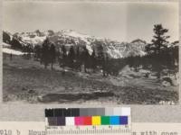 Mountains near Sonora Pass with open forest Lodgepole, Whitebark, and western white pines