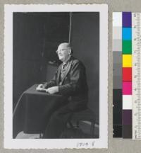 Oscar Evans sits for his portrait at Rolla Watt's Studio near Occidental