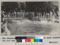 The swimming pool at White-Oak Flat is much enjoyed during the hot weather