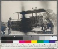 Best 75-horse power tractor at the tractor show, Davis, California, May, 1918, equipped with the new double screen spark arrester