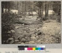 Camp Califorest. Schneider Creek. Down stream from Avereill's bridge. 6/13/36 E.F