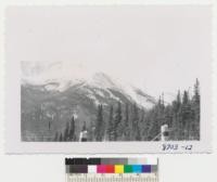 New snow along the Continental Divide from Highway U.S. 40 west of Denver. Metcalf. October 1953