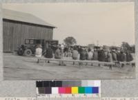 Fire protection demonstration at Shasta County Fair Grounds, Anderson, October 1928. Metcalf