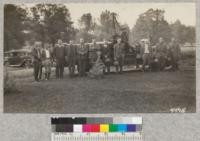 State Forester Pratt and several of his men at the Butte County Fire Warden's Conference, May 1930