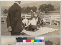 First aid demonstration by Mr. Dickenson at Lucerne. September 1929