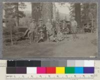 A fine camping site in a pure stand of large Jeffrey pines on lands of the Hobart estate near Sierra Valley. This place the Company proposes to save for use of the public. July 1922