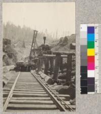 Incline with maximum grade of 78% - Smith Creek, Union Lumber Company. 1923