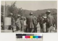 Sinclair tells of results of the small run-off plots showing destructive effect of fires. San Dimas Experimental Forest. 1937. Metcalf