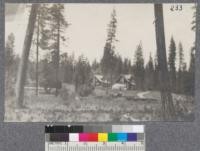 The Feather River Experiment Station buildings from the road. Located near Little Black Hawk Creek, 4 miles from Quincy, Plumas County