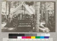 Students tent at Camp Califorest. Kellogg 1922