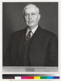 Walter Mulford. Professor of Forestry, 1914 - 1947. Portrait done in about 1948