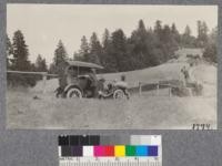 A typical ridge farm in Humboldt County near Andersonia. Douglas Fir and Oak Madrone woodland on ridges. August 1921