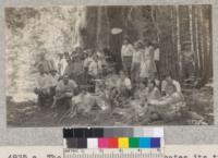 The Madera 4-H Club dedicates its tree near Eshon Creek, Whitaker's Forest, 1929