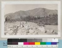 La Crescenta Avenue looking north from 100 yds. above. Orange Avenue, following flood of 12-31-33