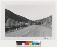 Highway U.S. 40 - aspens and snow peaks near Idaho Spring west of Denver