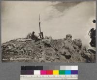 Remains of Lookout House, Mt. Lassen. Aug. 8, 1915