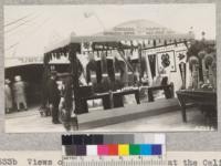 Views of the Forestry booth at the California State Fair, Sept. 1-8, 1928, emphasizing interest of 4-H Clubs in the forest. Allen Jacobs was the attendant. Metcalf