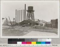 Saw mill, power plant and portion of log yard of Union Lumber Company, Fort Bragg, California