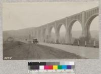 The Tunkhannock viaduct on the Lackawanna Railway near Nicholson, Pa. The largest concrete structure in the world