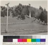 Redwood Region. Redwood land converted to pasture land. Mad River near Essex, Humboldt County, California. 1-9-42. E.F