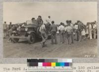 The Ford A.A. fire truck with its 150 gallons of water, 6 knapsack pump tanks, 1000 ft. of one inch hose, and hand equipment attracted a lot of favorable attention at all the 1931 demonstration meetings