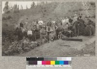 Planting day at Santa Cruz Demonstration Forest, February 23, 1928. Metcalf