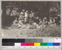 Society of American Foresters hike to Redwood Peak. Spring, 1922