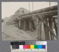 The Pacific Lumber Company trestle, Freshwater. Showing heading at first bend. D. Bruce. Sept. 1922. 4.42