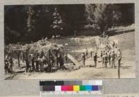 Pool at Whitaker's Forest built 1930 at a cost of $1400. July 1930