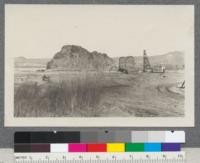 Flood control work along the Mojave River at Barstow, California. Jan. 1917